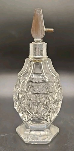 Vintage cut glass atomizer - l,