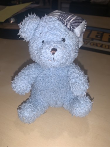 Blue teddy bear plush - blue,