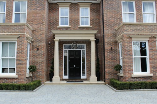 Portico entrance porch door - porch,