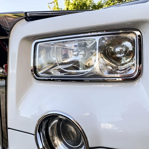 Chrome head light trim - chrome,