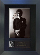 BOB DYLAN Signed Mounted