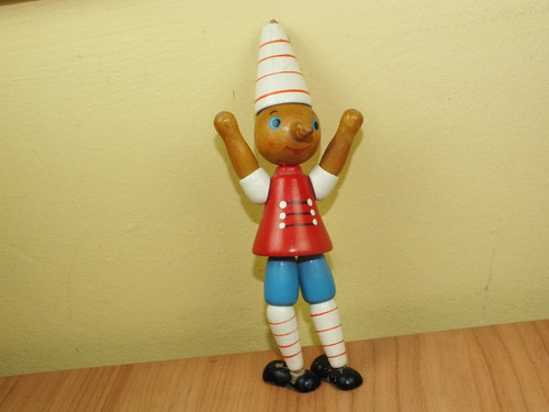 Vintage russian wood pinocchio - vintage,