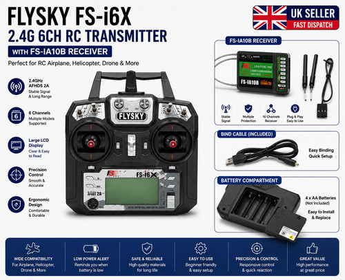 Flysky i6x 4g 10ch - flysky, 2.4g