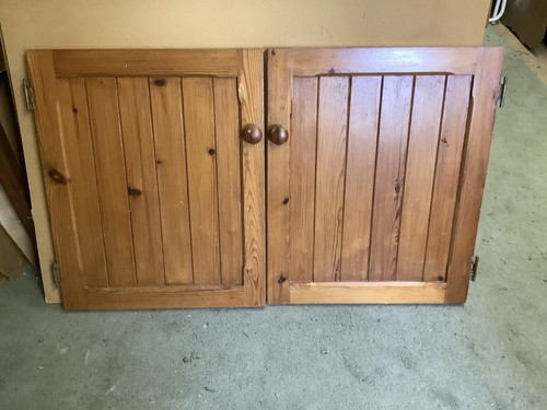 Pine cupboard doors used - pine,