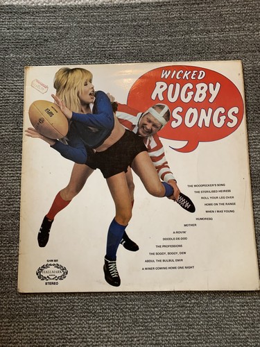 Wicked rugby songs vinyl - rugby,