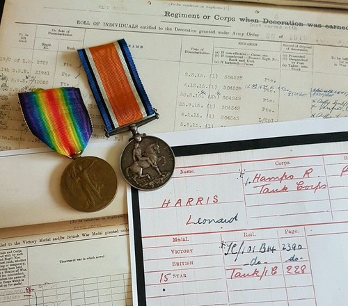 British ww1 pair pte leo - ww1,
