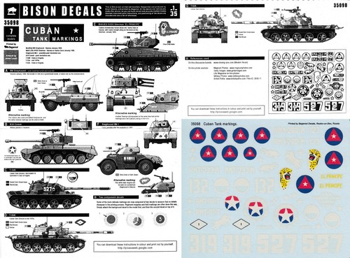 Bison decals m4a3e8 - bison, 1/35