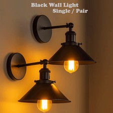 Modern Industrial Vintage Retro Rustic Sconce Wall Light Lamp Fitting Fixture UK