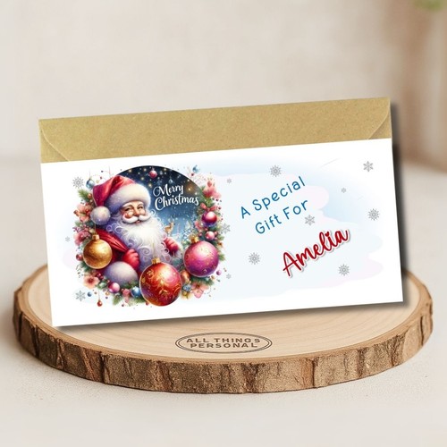 Christmas money wallet - money,