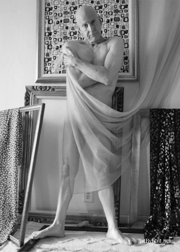 Nude male art model