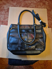 Black Leather Multi Pocket Ladies Handbag,  Brand New