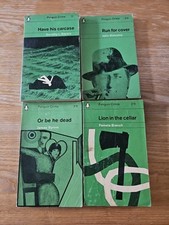 4 Penguin green crime books