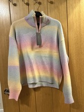 French connection baby soft space dye 1/2 zip medium pastel cosy soft winter