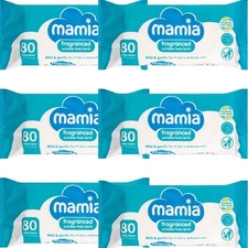 6X MAMIA Fragranced Baby Wipes