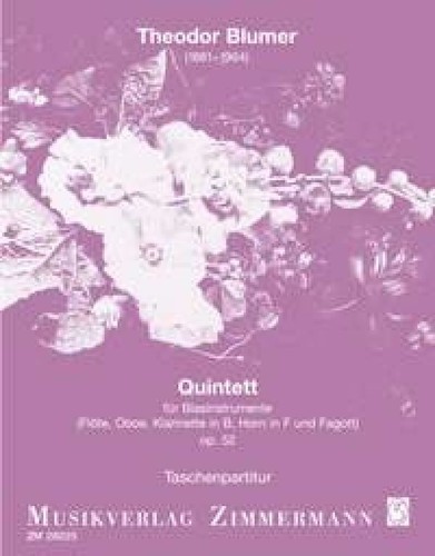 Quintet miniature score - quintet, op.