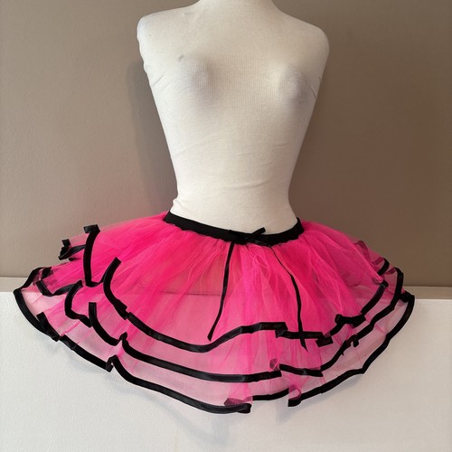 Neon pink edged tutu - edged, skirt