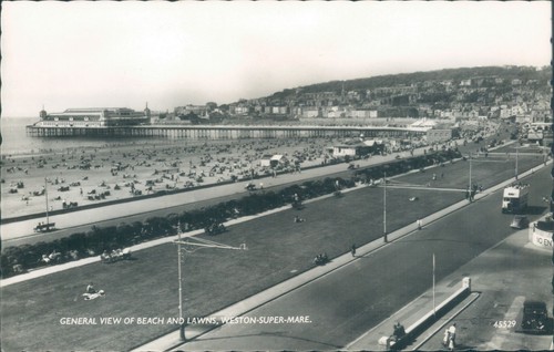 Real photo weston super - , mare