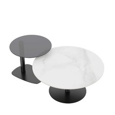 2x Nesting Round Coffee Table