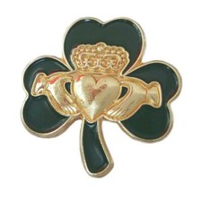 Gold Claddagh Heart 25mm Irish