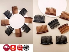 HAIR COMBS HAIR SLIDES 2/4 PACK OF BLACK CLEAR TORT HAIR COMB PLASTIC
