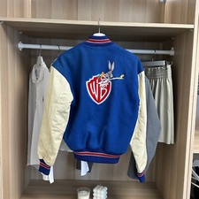 Vintage California Custom Jackets Womens Varsity Warner Bros S Blue Bugs Bunny