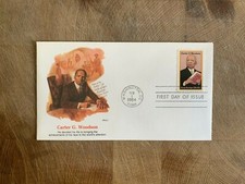 USA US UNITED STATES 1984 FDC FLEETWOOD CARTER G WOODSON BLACK HERITAGE
