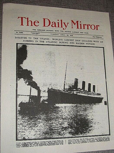 1912 titanic newspaper daily - 1912,