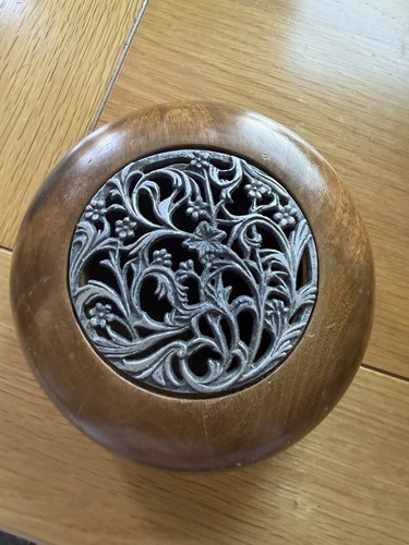 Handmade black ash - black, wooden