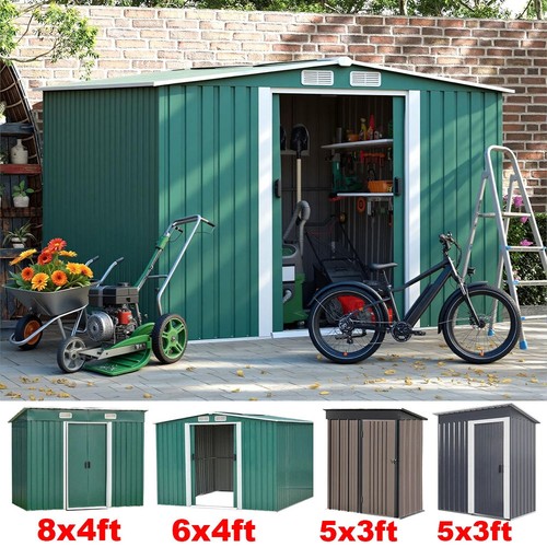 8ft metal garden storage - metal,