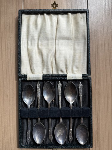 Vintage apostle silver tea - 6,