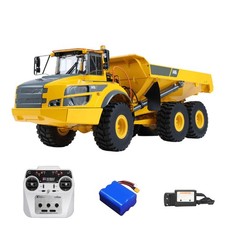 Metal DoubleE 1/16 RC Articulated Dumper 6*6Car 10KG Load Capacity Openable Door