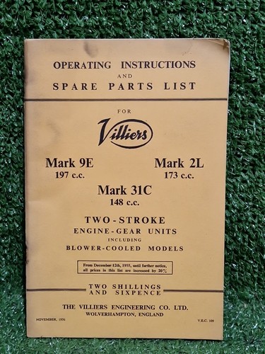Villiers 31c two - 9e,, 2l,