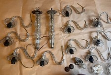 Vintage Chandelier Crystal Drops Parts Lot Spares Prop