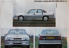 Original 1989 Autocar mag road test: Mk3 VAUXHALL CAVALIER GSi 2000 16v 4x4