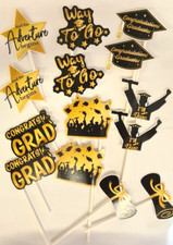 Graduation Party Cake Toppers Congratulations Grad Congrats Celebration Decor 14