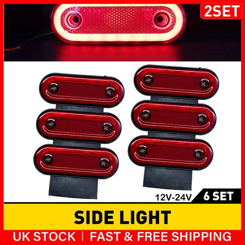 12xoval led amber side - led,