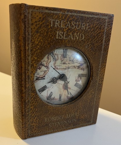 Treasure island book clock - treasure,