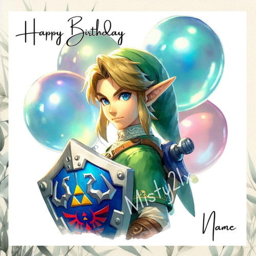 Personalised zelda link - personalised,