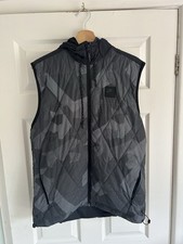 Nike Air Max Hooded Gilet Full Zip Body Warmer Grey Size Medium