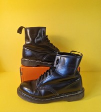 Dr Martens 1460 Made in England Black Leather Boots UK 8 Vintage 90s Docs