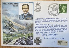 RAF MEMORABILIA- Flt Lt AW BEAUCHAMP-PROCTOR VC: DSO:MC: DFC- 1ST DAY COVER