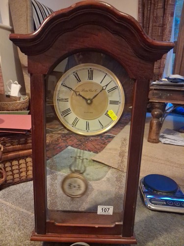 Wall clock wooden - wooden, with
