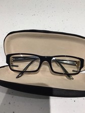 Ladies Black And Gold Logo Used Chanel Glasses.  No Original Case.