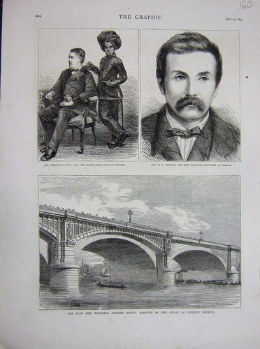 Old antique print 1875 duncan - old,