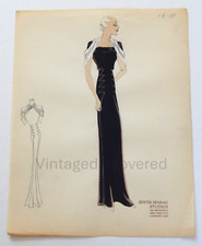 1930's Vintage Fashion Design