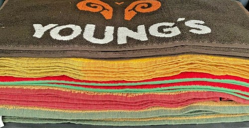 Various new bar towels - new,
