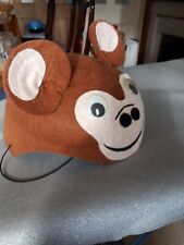 Child's Novelty Monkey Hat - Brown/Pink Felt