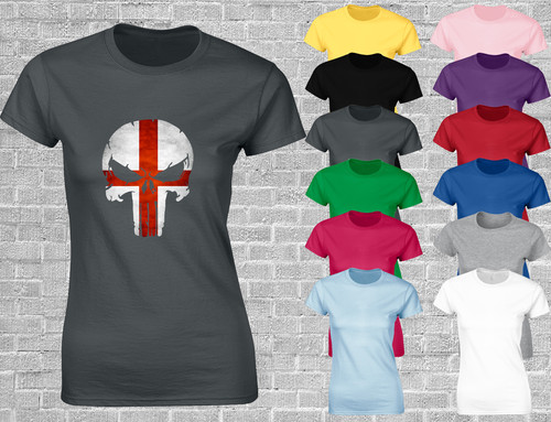 England skull ladies shirt - england, t