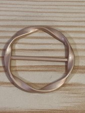 Muted Gold Metal Scarf Ring -