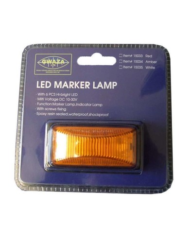 24v gwaza led - trailer, amber